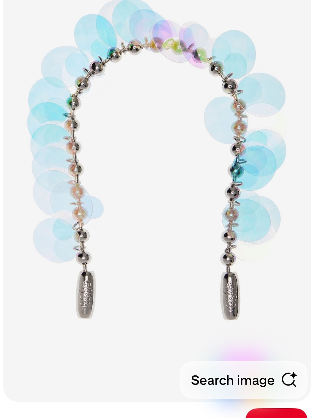 OSSA Paillette Ball Chain Wrist Strap